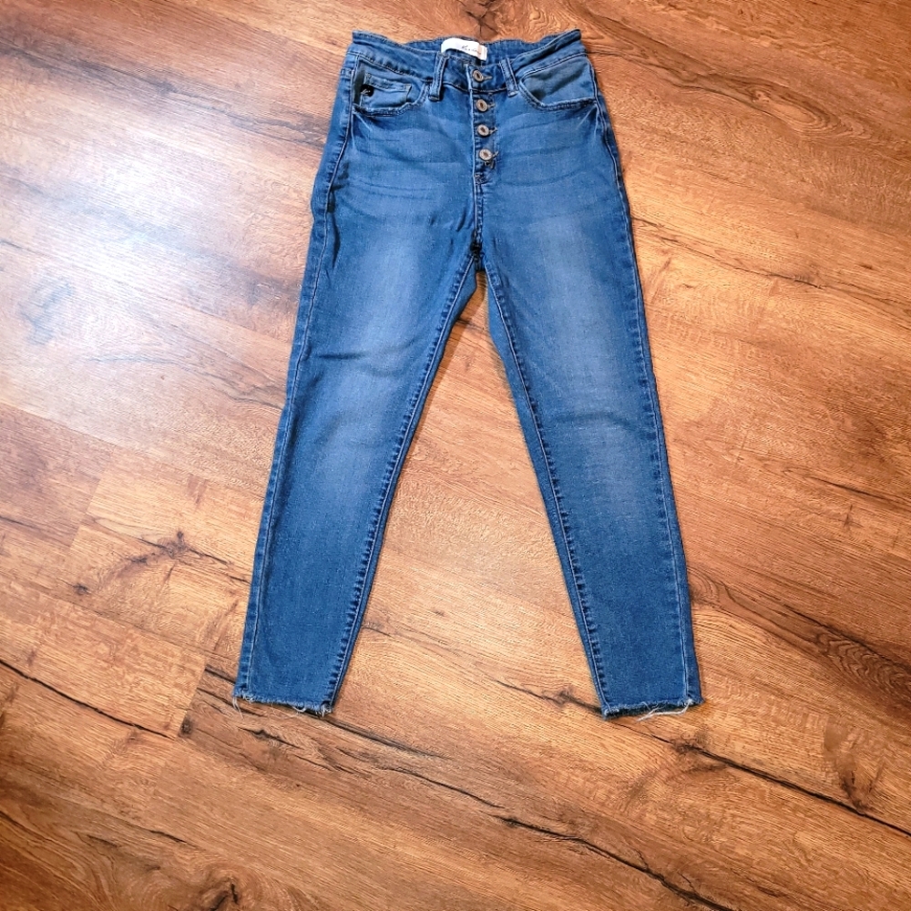 KanCan button fly skinny jeans